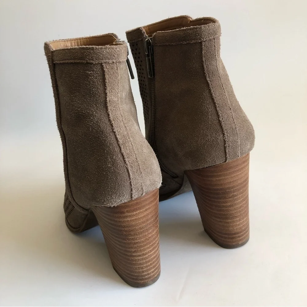 Lucky Brand Lakyn Perforated Open Toe Bootie